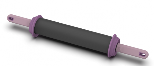 Rodillo para masa profesional con reguladores de altura exportación 40 cm antiadherente lavanda Folk - Imagen 4