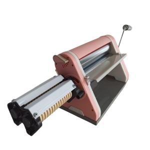 Cilindro laminador estilo fórmica MDF rosa Mousse 28 cm con cortador antiadherente