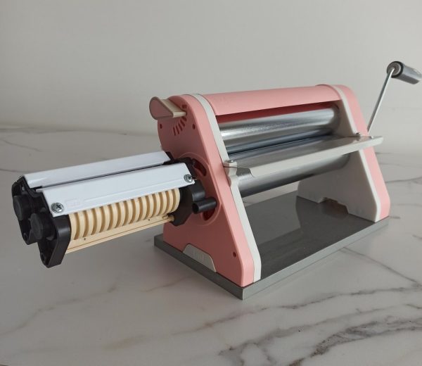 Cilindro laminador estilo fórmica MDF rosa Mousse 28 cm con cortador antiadherente - Imagen 2