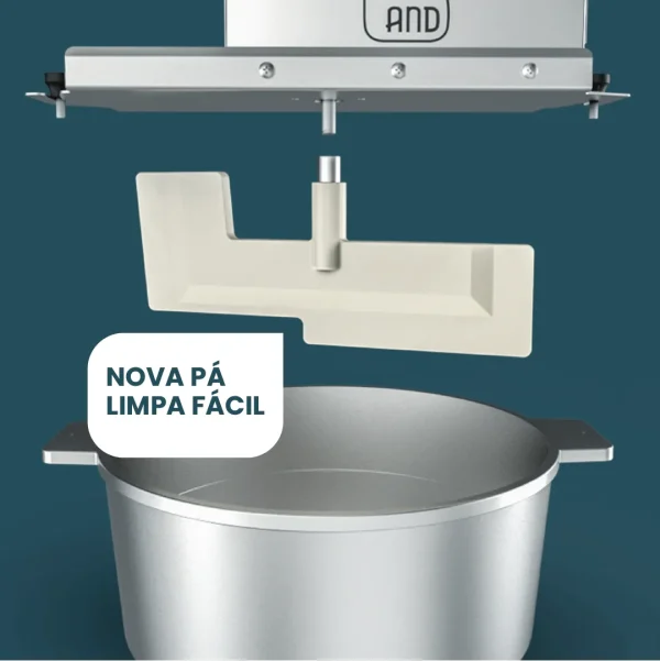Mezcladora de brigadeiro AND Exportación 7 litros aluminio 50Hz pala para brigadeiro - Imagen 3