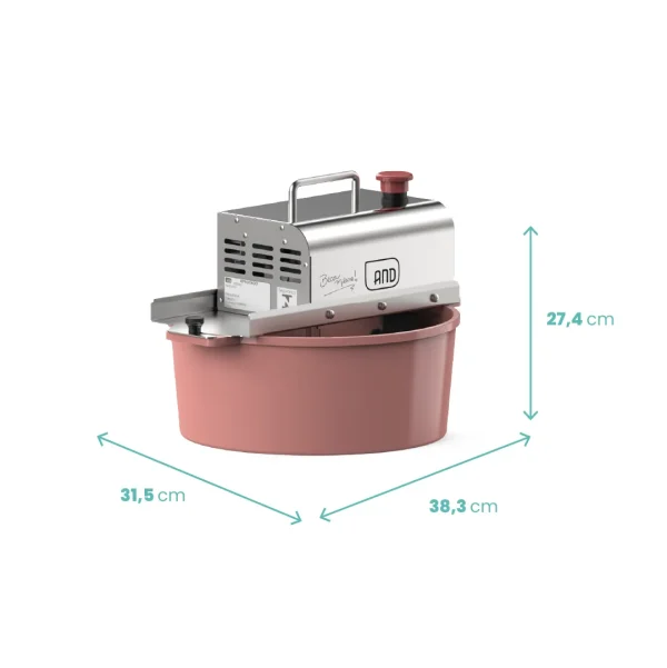 Mezcladora de brigadeiro AND Exportación 7 litros rosa Mousse 50Hz pala para brigadeiro - Imagen 6