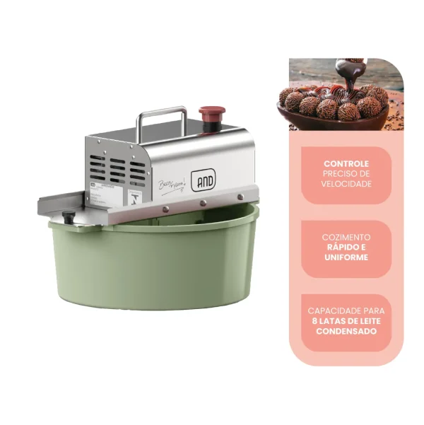 Mezcladora de brigadeiro AND Exportación 7 litros verde Glacé 50Hz pala para brigadeiro - Imagen 2