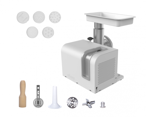 Moledor y extrusor PRO Exportación 1/3 CV 50Hz 220V carenado de ABS blanco - Imagen 4