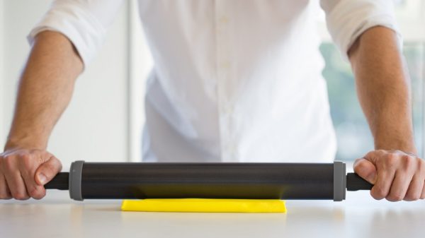 Rodillo para masa profesional con reguladores de altura exportación 28 cm antiadherente - Imagen 3