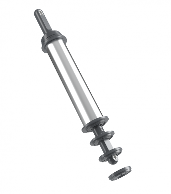 Rodillo para masa con reguladores de altura Exportación 40 cm cromado - Imagen 3